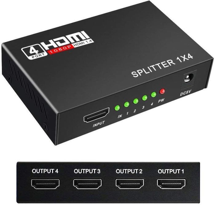 HDMI Splitter/4CH/2MP
