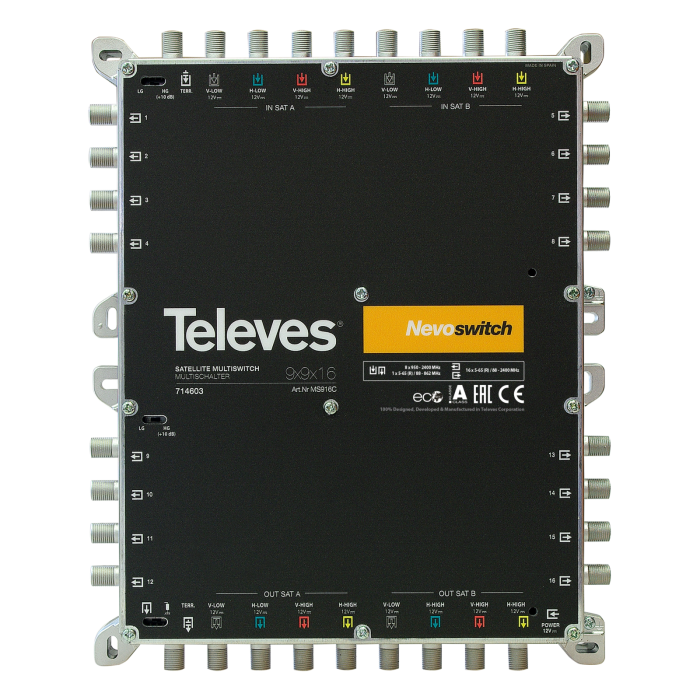 Televes/Multi Switch/(9x9x16)