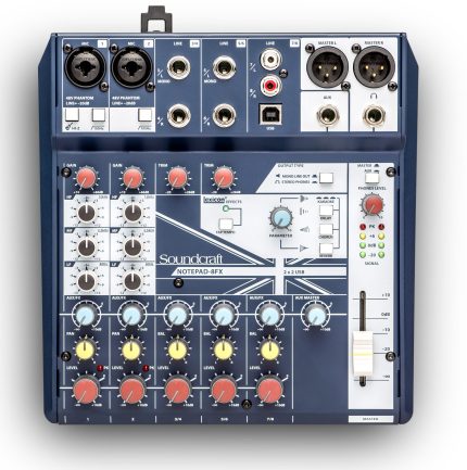 NOTEBAD/8FX Small Format Analoge Mixing Console with USB I/O and Lexicon Effects