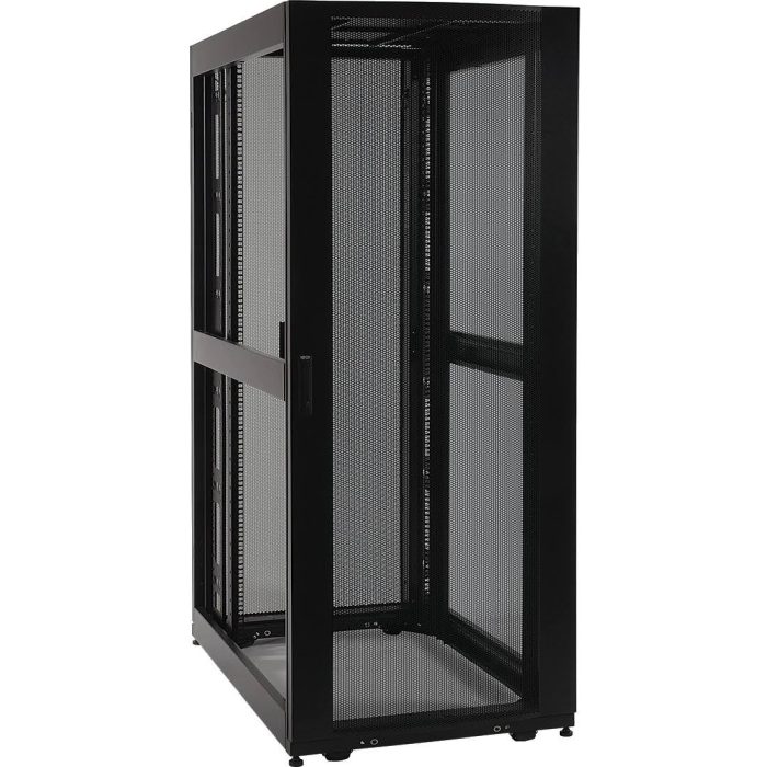 Environ/ER800 42U Rack/(800x800mm)/D/Vented (F) D/Vented (R) B/Panels F/Mgmt Black - F/Pack